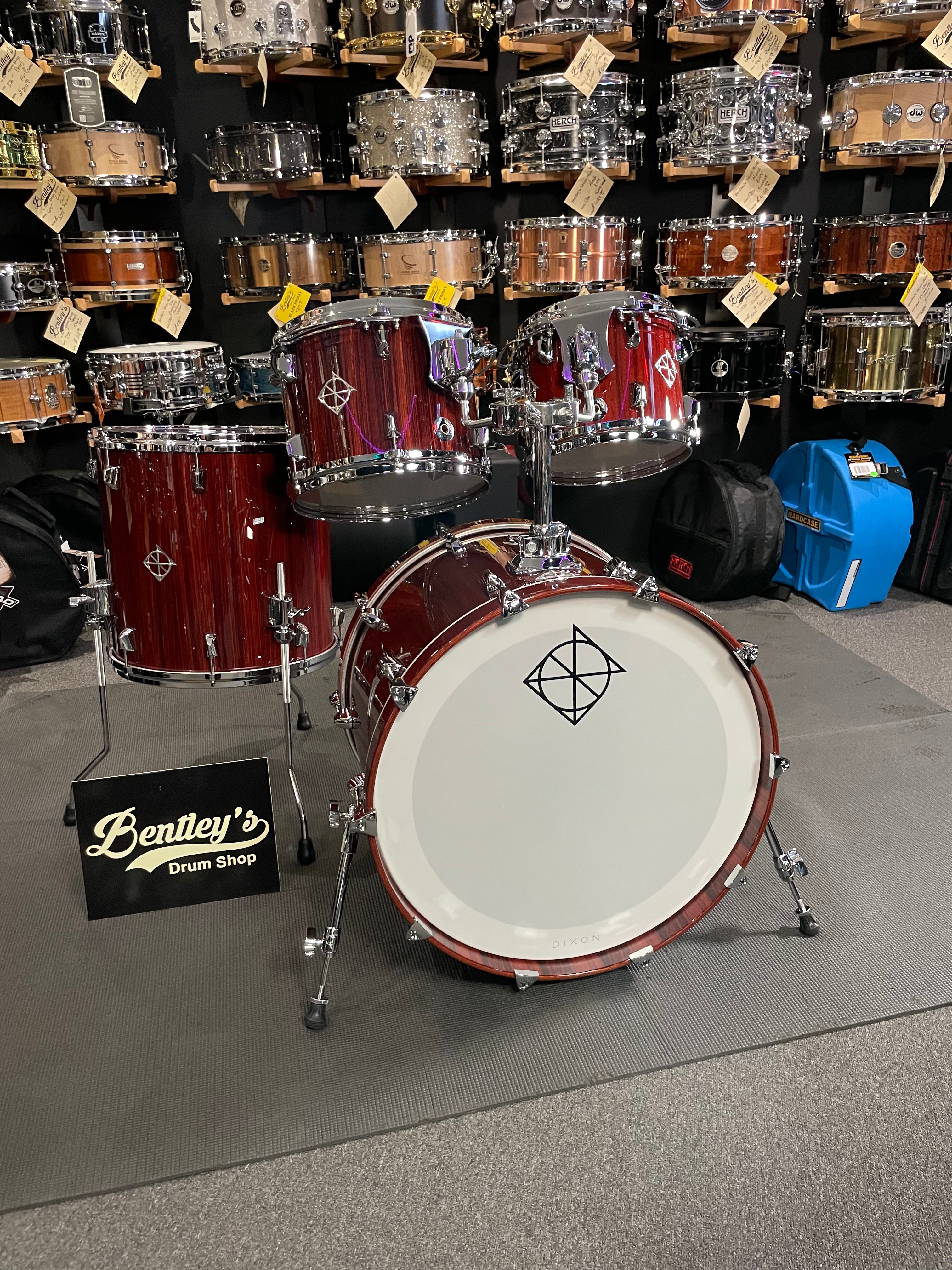 *LIMITED EDITION* 2025 Dixon Artisan Select Series 4-Piece 10/12/16/22 Pure Rosewood Drum Kit Set in Gloss Lacquer (1 of 15 Kits!)